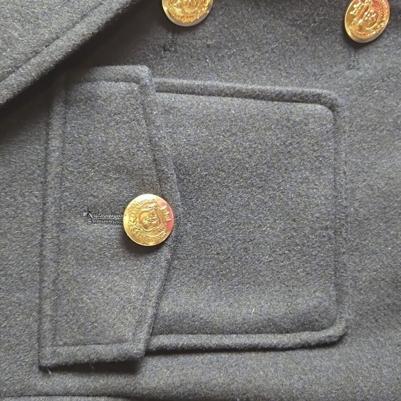 Zara-Cropped Gold Button Jacket-Size S - Picture 10 of 17